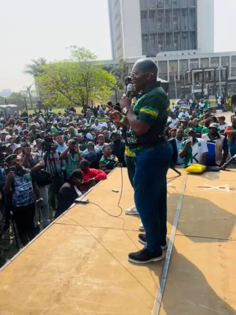 MK Party SG Arthur Zwane says, It is not a GNU, it’s an alliance between sellouts (ANC) and their white owners (DA). That’s a sellout deal. We are in court to defend our logo.