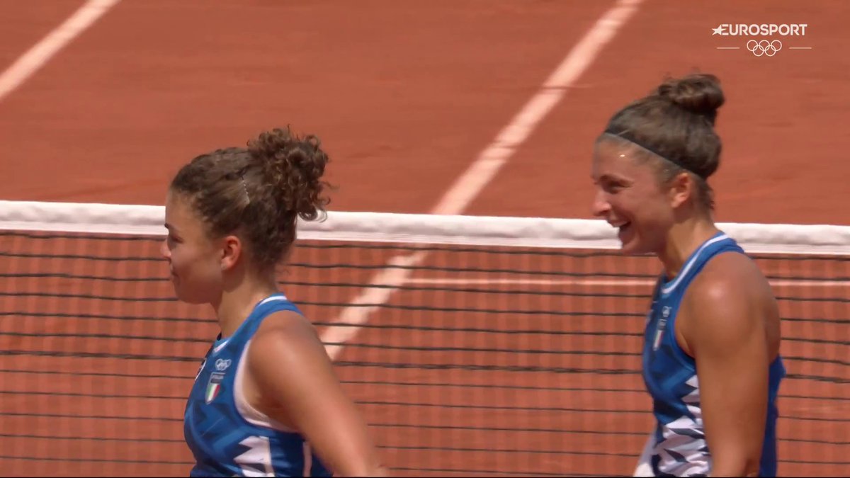 Sara Errani e Jasmine Paolini, รจ storia! ๐ Il duo azzurro รจ in semifinale del doppio femminile ai Giochi Olimpici di Parigi, un traguardo mai raggiunto in passato da coppie italiane ๐พ๐ฎ๐น #HomeOfTheOlympics #Paris2024 #ItaliaTeam #Tennis #Errani #Paolini