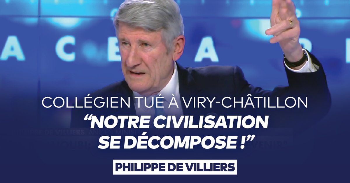 #FaceÀPhilippeDeVilliers #FADV "Soit nous retrouvons notre Civilisation soit nous mourrons. Il faut faire demi-tour". Philippe de Villiers Philippe de Villiers