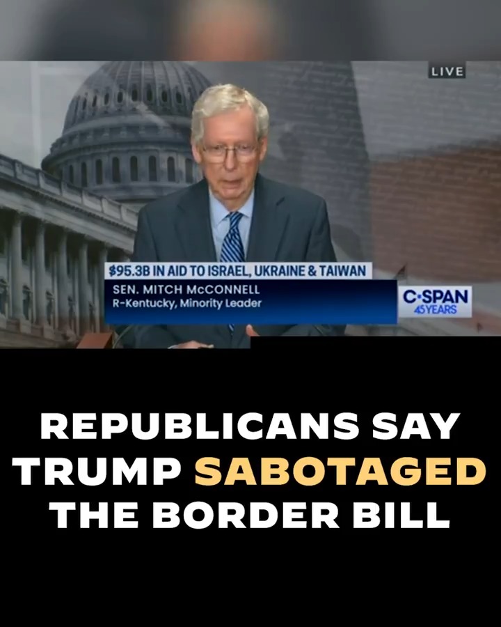 Here is a montage of mostly Republicans pointing out that the border is not solved because Donald Trump killed the bipartisan border deal