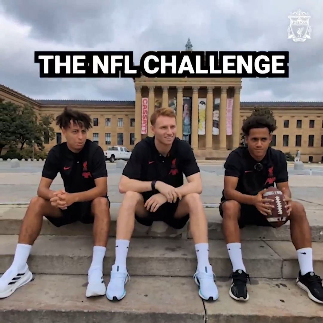 Kaide, Sepp and Fabio take on the NFL teams challenge 🏈 How many could you name, Reds❓🤔