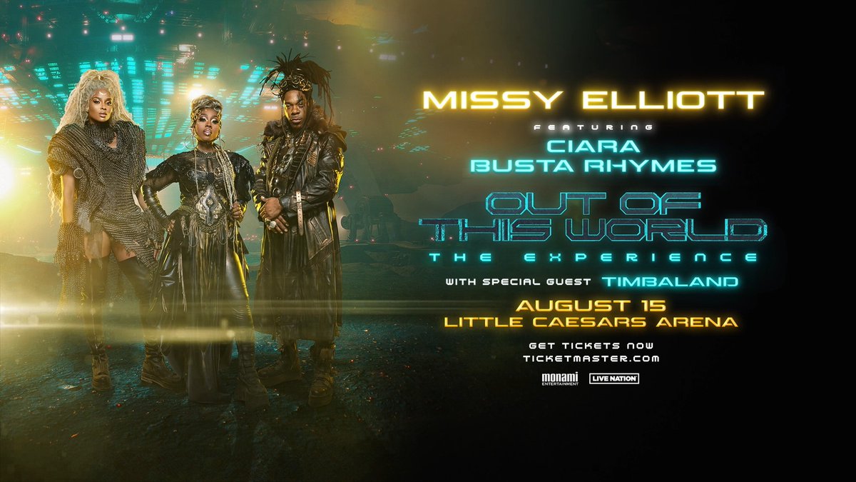 DETROIT! We’re giving away ✌️ tickets to see Missy Elliott feat. Ciara, Busta Rhymes and Timbaland on Aug. 15! In order to enter you must: 1. Follow Little Caesars Arena 2. Share this post 3. Reply with 🌟 Contest ends Aug. 5 at 12PM. Winner will be contacted via DM. Good luck!