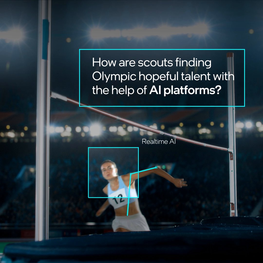 #AI platforms can be a great team-building tool 🏃🏽‍♀️⚽ 🏅 Learn how coaches and scouts are using Intel-powered 3D Athlete Tracking (3DAT) platform technology to analyze performance data, and using #AI to find top talent. #Paris2024