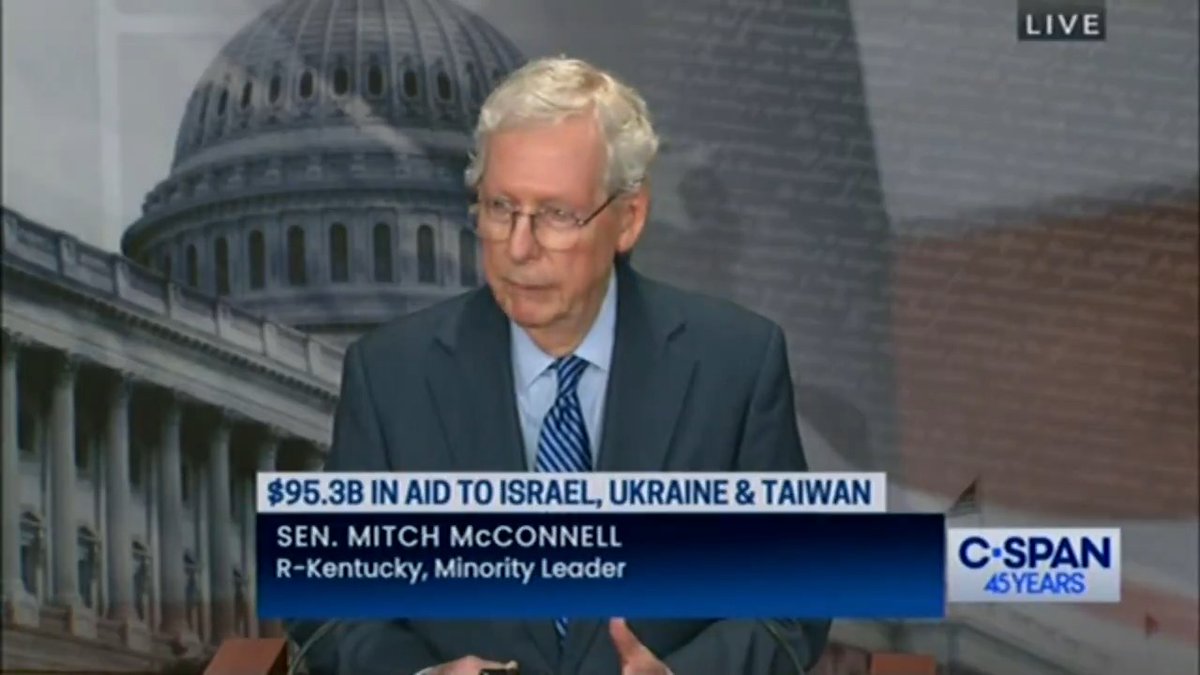 Mitch McConnell: We spent months working on a bipartisan bill to secure the border, but Trump didn't seem to want us to do anything at all. He told us to kill the bill