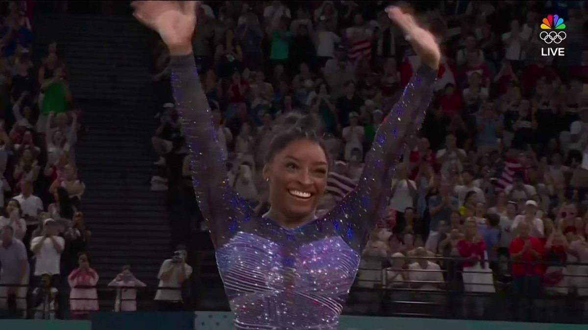 Stop what you’re doing right NOW and watch Simone Biles on floor! 🐐 #ParisOlympics 📺 NBC and Peacock