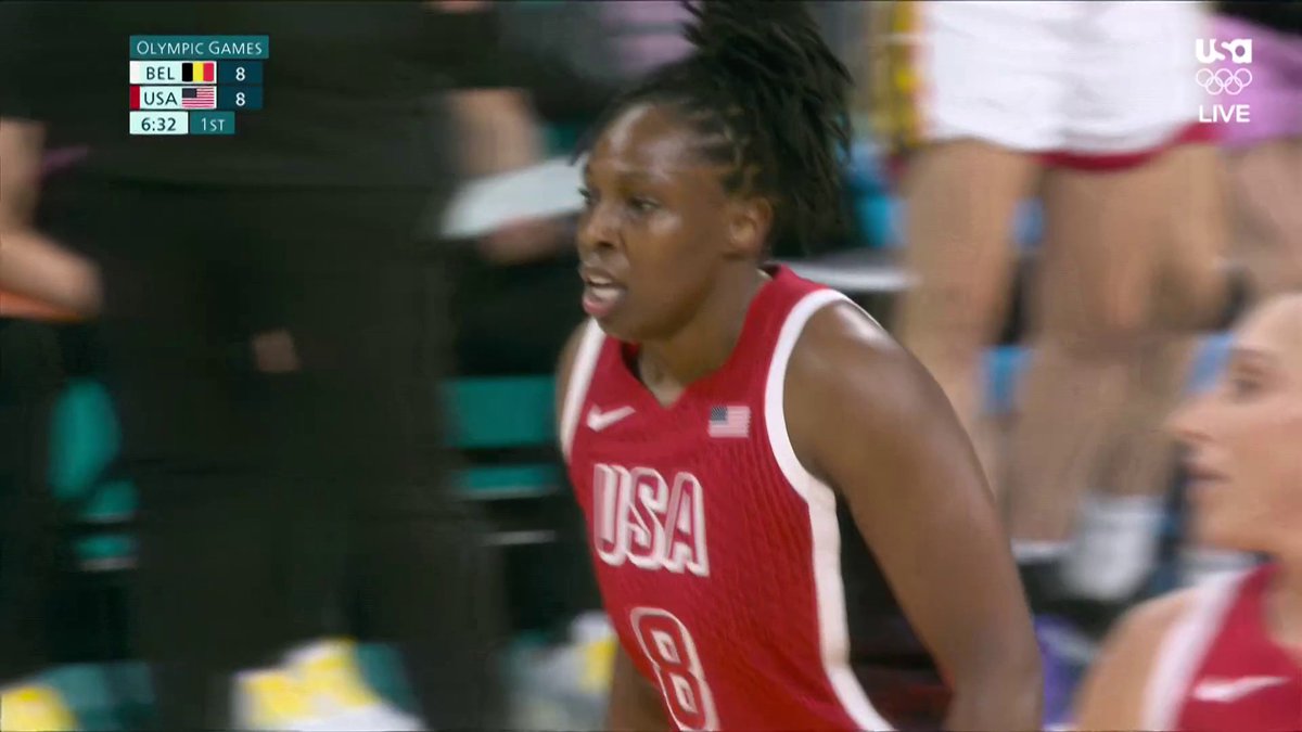 Chelsea Gray’s vision is just impeccable. 😮‍💨 #ParisOlympics 📺 USA Network and Peacock