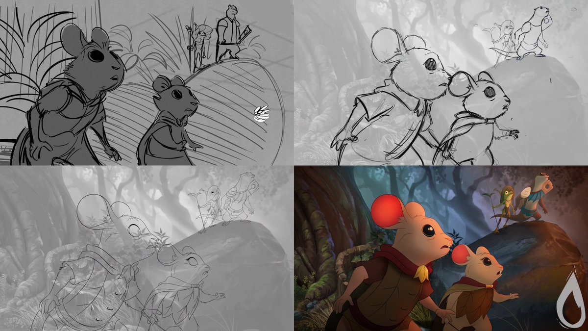 So many of you loved the amazing animated trailer for #MTGBloomburrow! Here's a glimpse at the work that went into its creations by the amazing team at Brazen Animation !