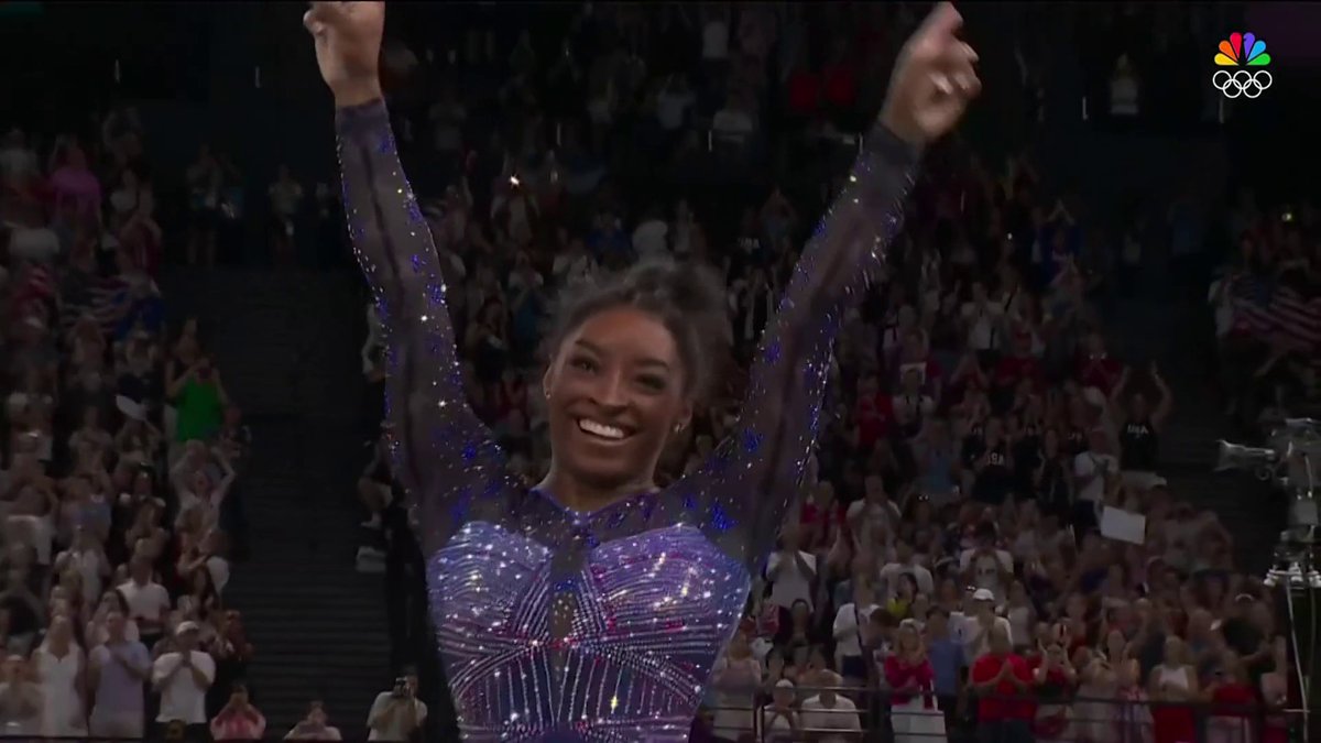A MOMENT TO REMEMBER. The floor routine that secured Simone Biles' second Olympic all-around gold medal. 🥇 📺 #ParisOlympics on NBC and Peacock