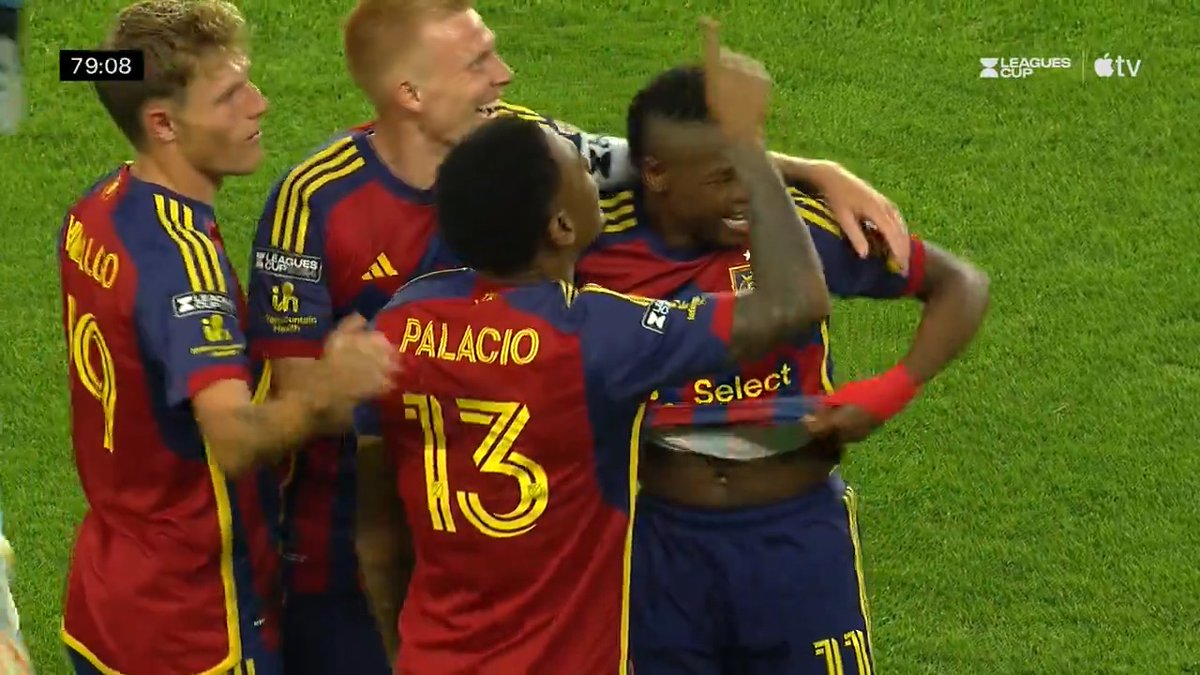 Nelson Palacio with a rocket for Real Salt Lake 🚀 (via Real Salt Lake)