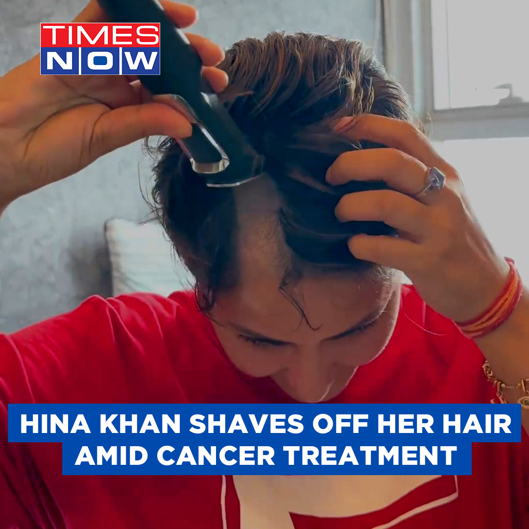 Actor #HinaKhan Shaves Off Her Hair Amid Stage Three Breast Cancer Treatment #TNShorts #Cancer