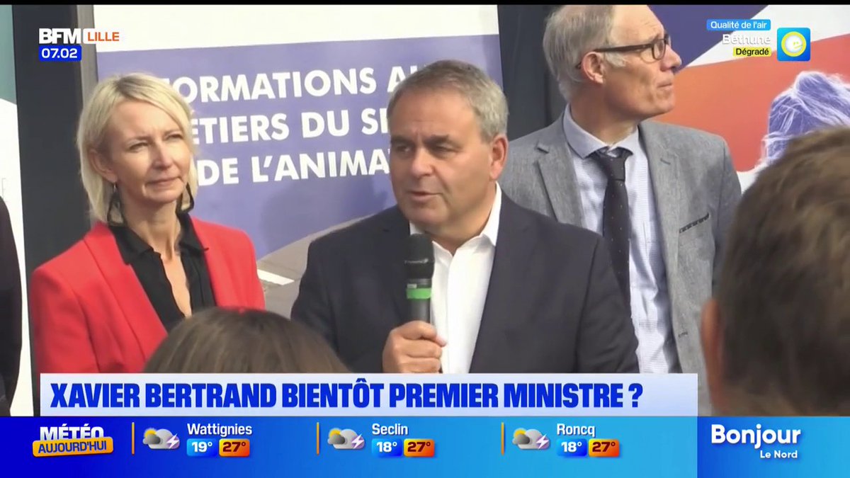Les soutiens nordistes de Xavier Bertrand poussent pour son entrée à Matignon