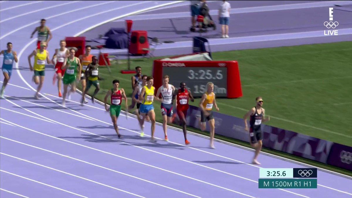 Josh Kerr and Yared Nuguse take care of business in their 1500m heat to advance to the semifinals in their #ParisOlympics debuts. 👏 📺 E! and Peacock