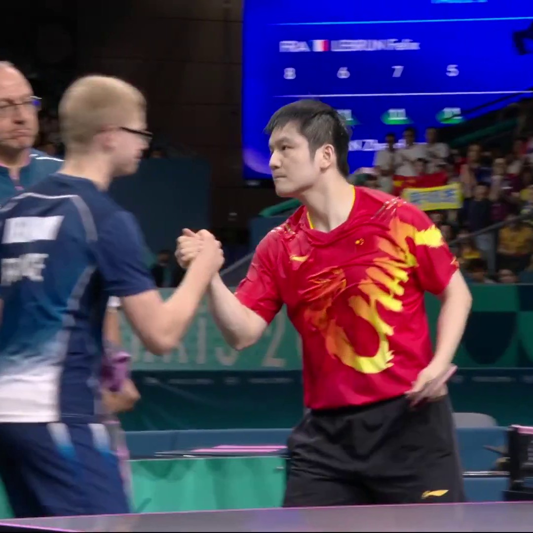 ๐๐ซ๐ท Pas de finale olympique pour FรLIX LEBRUN, qui sโincline 4 sets ร 0 face au vice-champion olympique Fan Zhendong. Le Franรงais de 17 ans jouera pour le bronze dimanche. (Eurosport) #Paris2024