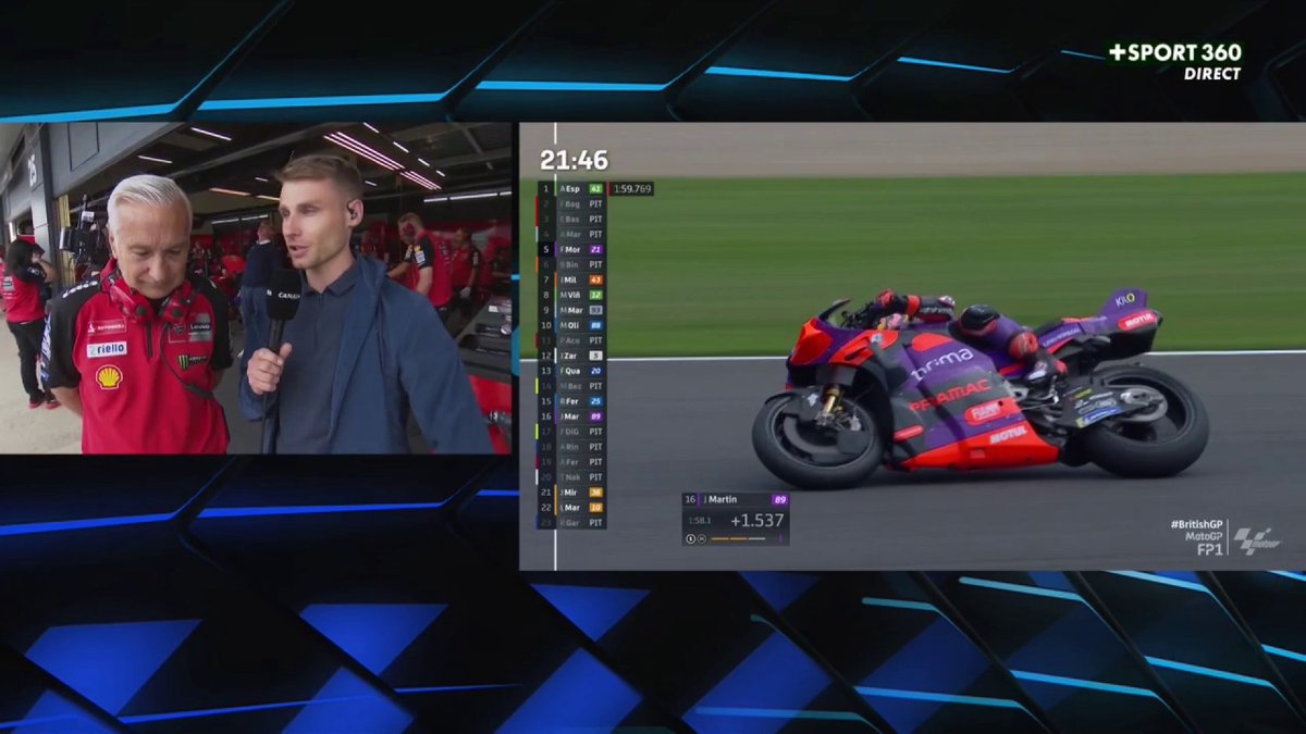 "Une moto officielle pour Di Giannantonio, une 2024 pour Morbidelli" 👀 Davide Tardozzi précise le soutien de Ducati à VR46 et annonce le futur duo de pilote de l'équipe italienne ! Seulement 3 Ducati 2025 l'an prochain ! #BritishGP | #MotoGP