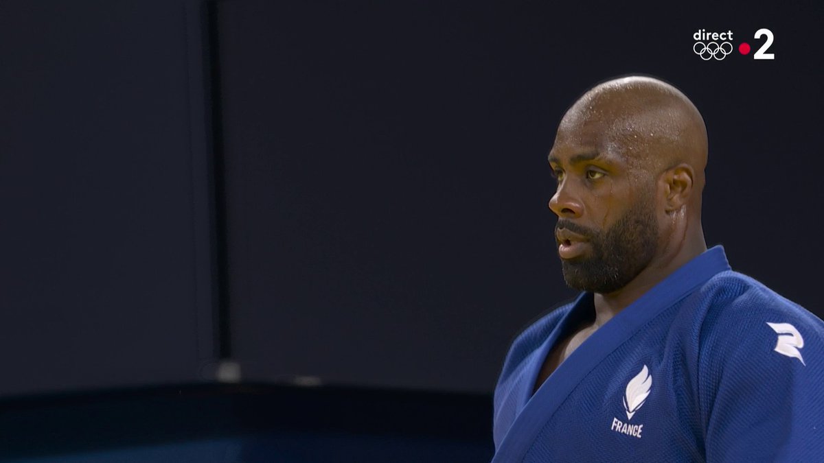 🇫🇷 IPPON !! LE GRAND TEDDY RINER file en DEMI-FINALE en +100kg. Petit pétage de plomb de son adversaire géorgien après sa défaite. (France 2) #Paris2024