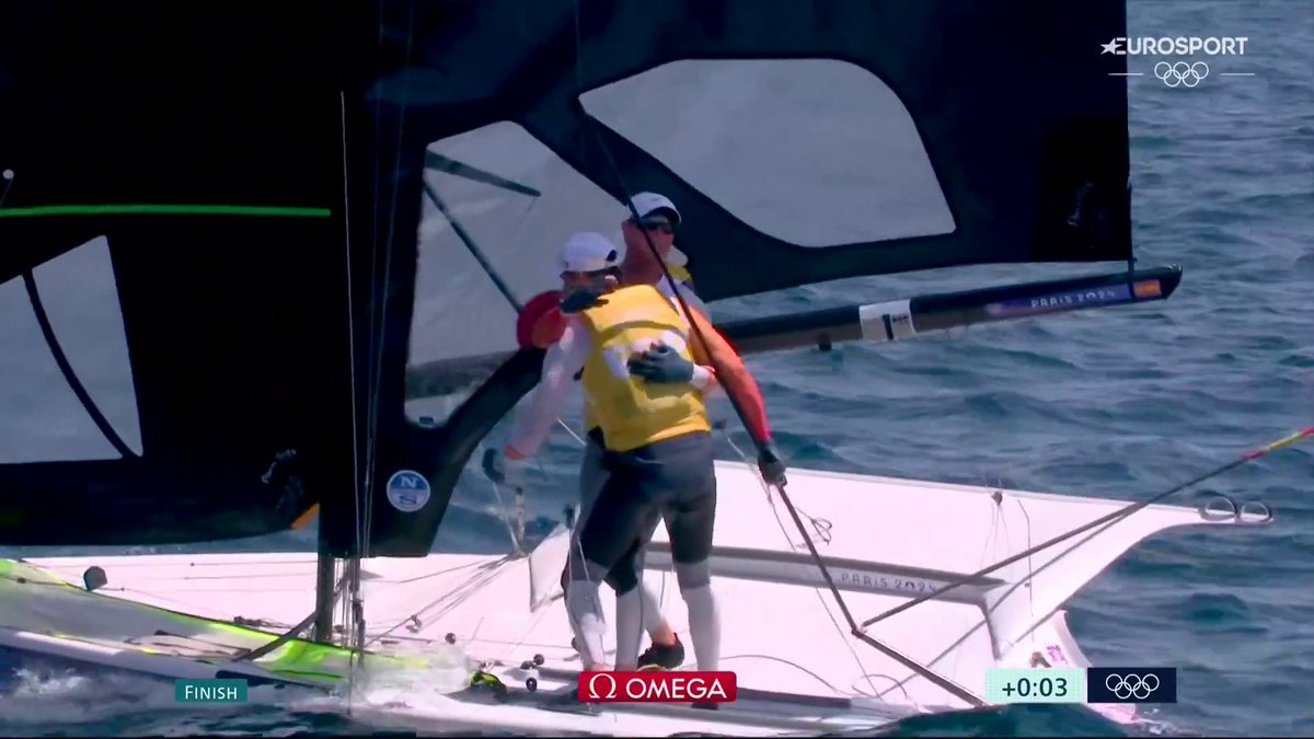 ¡¡¡¡¡¡𝐔𝐍 𝐆𝐑𝐈𝐓𝐎 𝐃𝐄 𝐎𝐑𝐎!!!!!! 🥇🥇🥇 🇪🇸 ¡FLORIAN TRITTEL Y DIEGO BOTÍN GANAN LA MEDAL RACE, DAN EL PRIMER ORO A ESPAÑA EN PARÍS... Y SON CAMPEONES OLÍMPICOS DE 49ER! 🇪🇸 #Paris2024 | #sailing