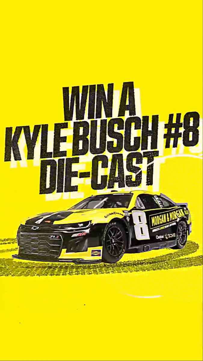 ๐ #KyleBusch #Giveaway ๐ Weโre giving out 20 Kyle Busch #8 model die-cast cars! All you have to do is: -Like this post -Tag three friends Twenty winners will be selected randomly on Sunday August 11, at 11:59 PM. Must be 18+ and in the U.S. to enter.