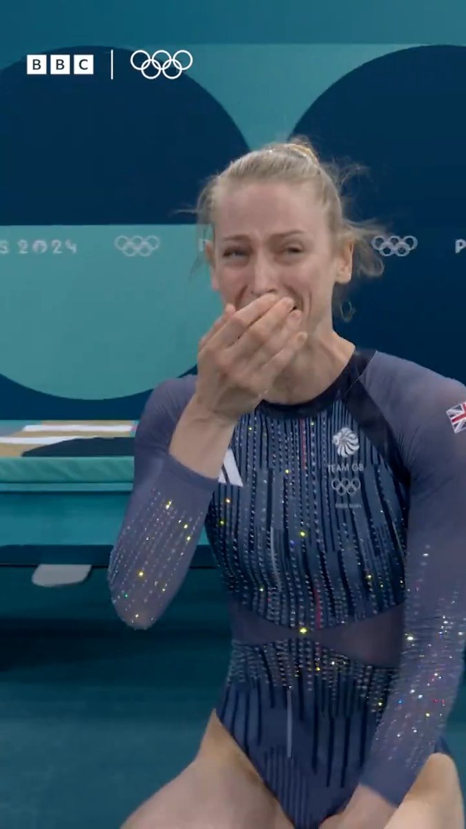 "Perfect Page" 👏 Look what winning OIympic gold means to #TeamGB's Bryony Page #BBCOlympics #Olympics #Paris2024