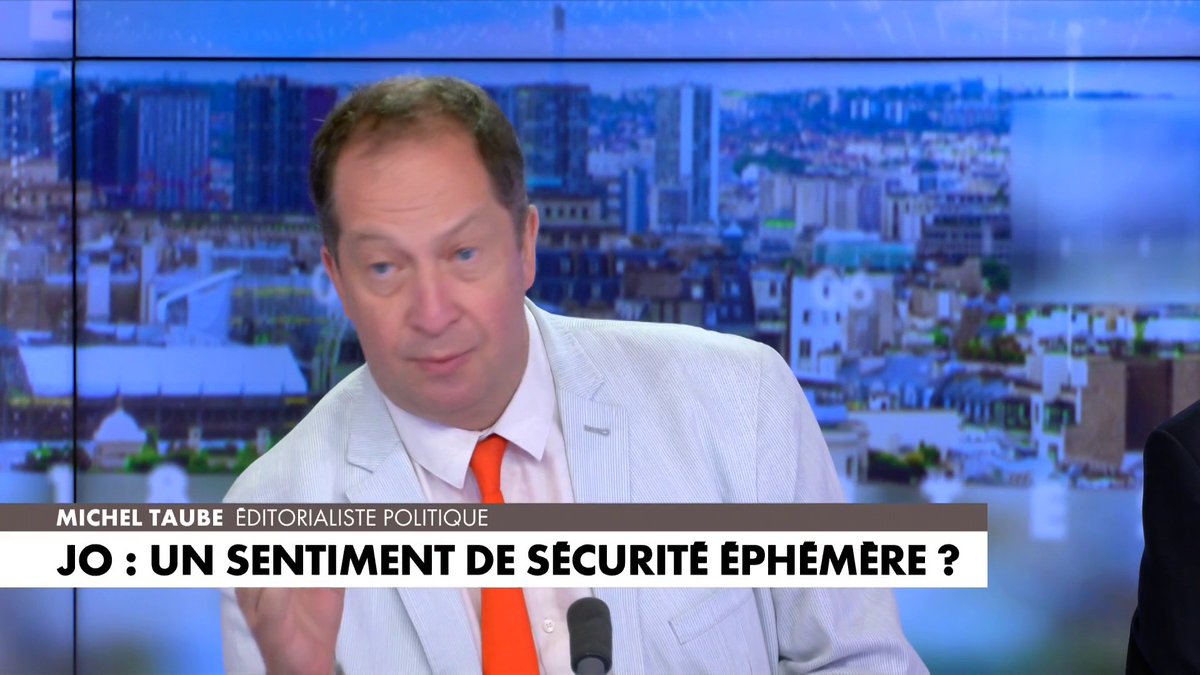Michel Taube : «Si la sécurité des femmes passe par le maintien de milliers de caméras de sécurité installées pour les JO, alors allons-y» dans #180Minutesinfo