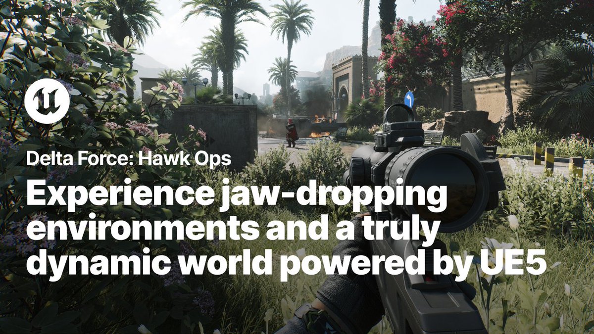 Developer Team Jade is leveraging Nanite and Lumen to create jaw-dropping environments and a truly dynamic world powered by UE5 in Delta Force Game 🦅