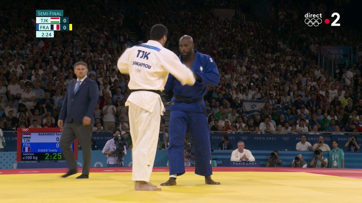 🇫🇷 MAIS QUEL MONSTRE !! TEDDY RINER SE QUALIFIE POUR LA FINALE OLYMPIQUE des +100kg !! (France 2) #Paris2024