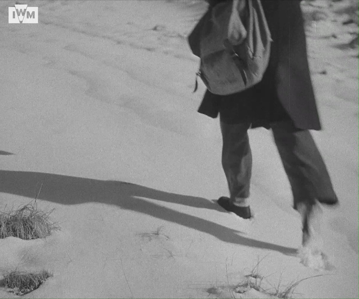 Pioneering postal worker Jean Cameron is filmed at work in the remote, snow-covered Glens of Angus, Scotland, 1944. IWM UKY 812 <1/2>
