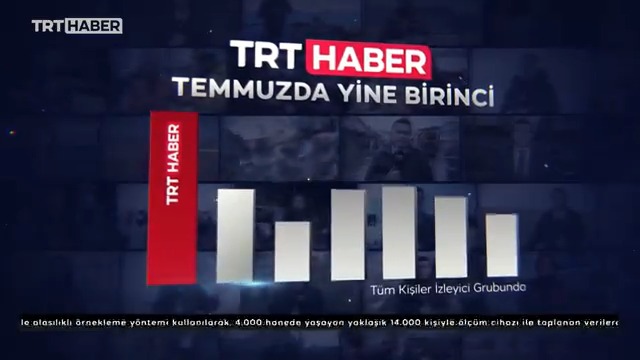 TRT Haber temmuz ayında da en çok izlenen haber kanalı oldu.