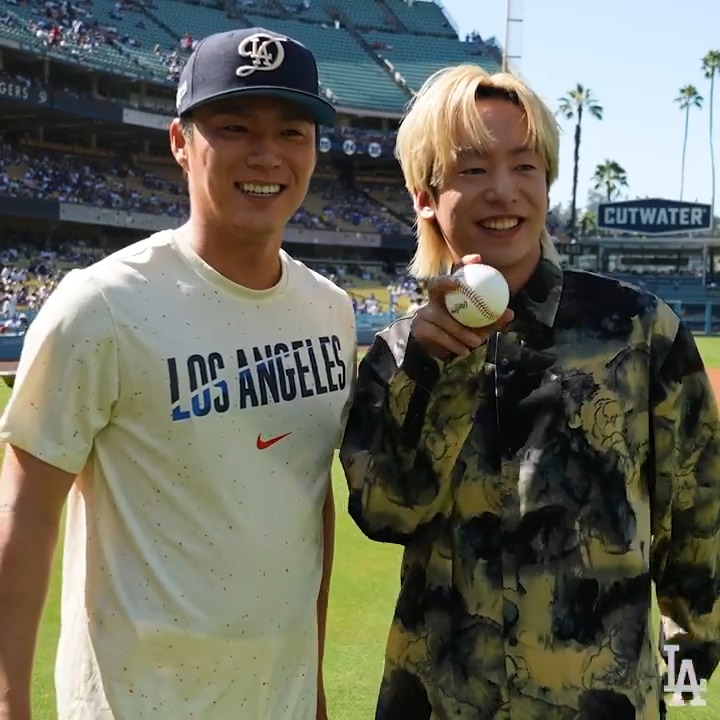 Throwback to the AFEELA pregame performance featuring Creepy Nuts at Dodger Stadium.