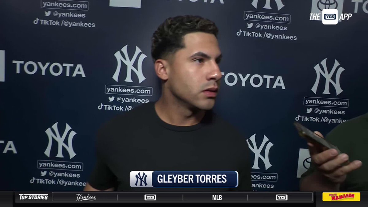“I think he did the right thing especially in that moment... I feel really sorry for what I did tonight especially for the fans and also my teammates. I’m a human being and I made an error. From what I did tonight, I’m gonna learn a lot.” -Gleyber Torres