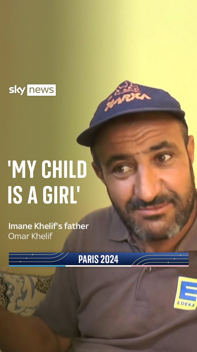 🗣️ 'My child is a girl.' Omar Khelif is defending his daughter, Imane Khelif, against claims that she is a man and insists the Olympic boxer was born and raised as a girl. More on this story: