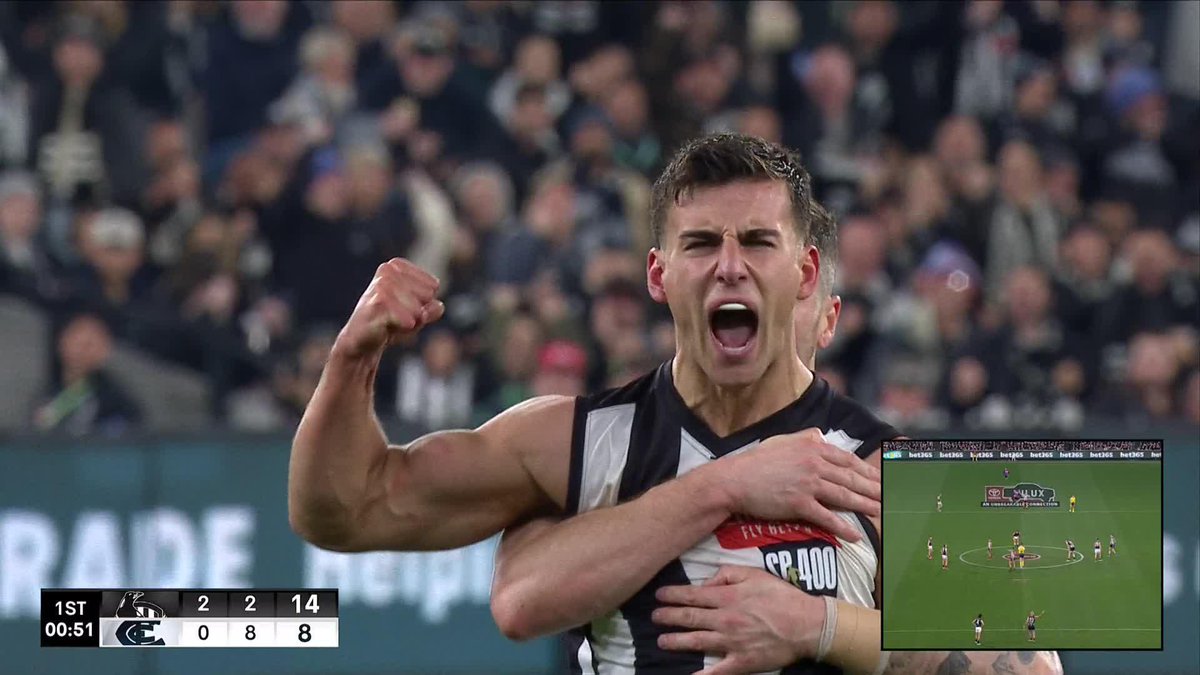 Nick Daicos was FEELING IT 😤 #AFLPiesBlues
