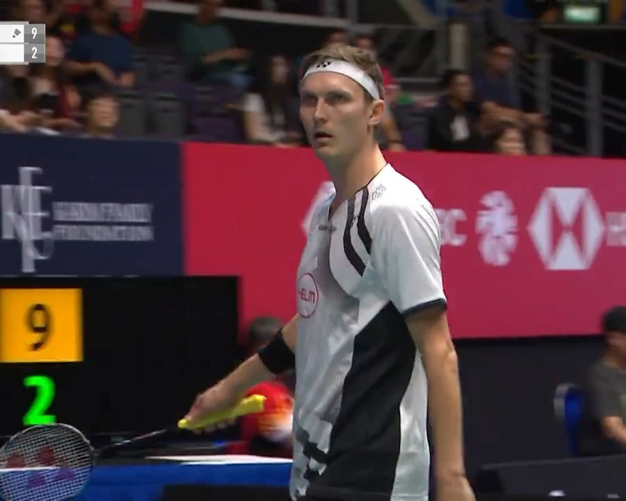 This is the Victor Axelsen guy that will be against Lakshya Sen.