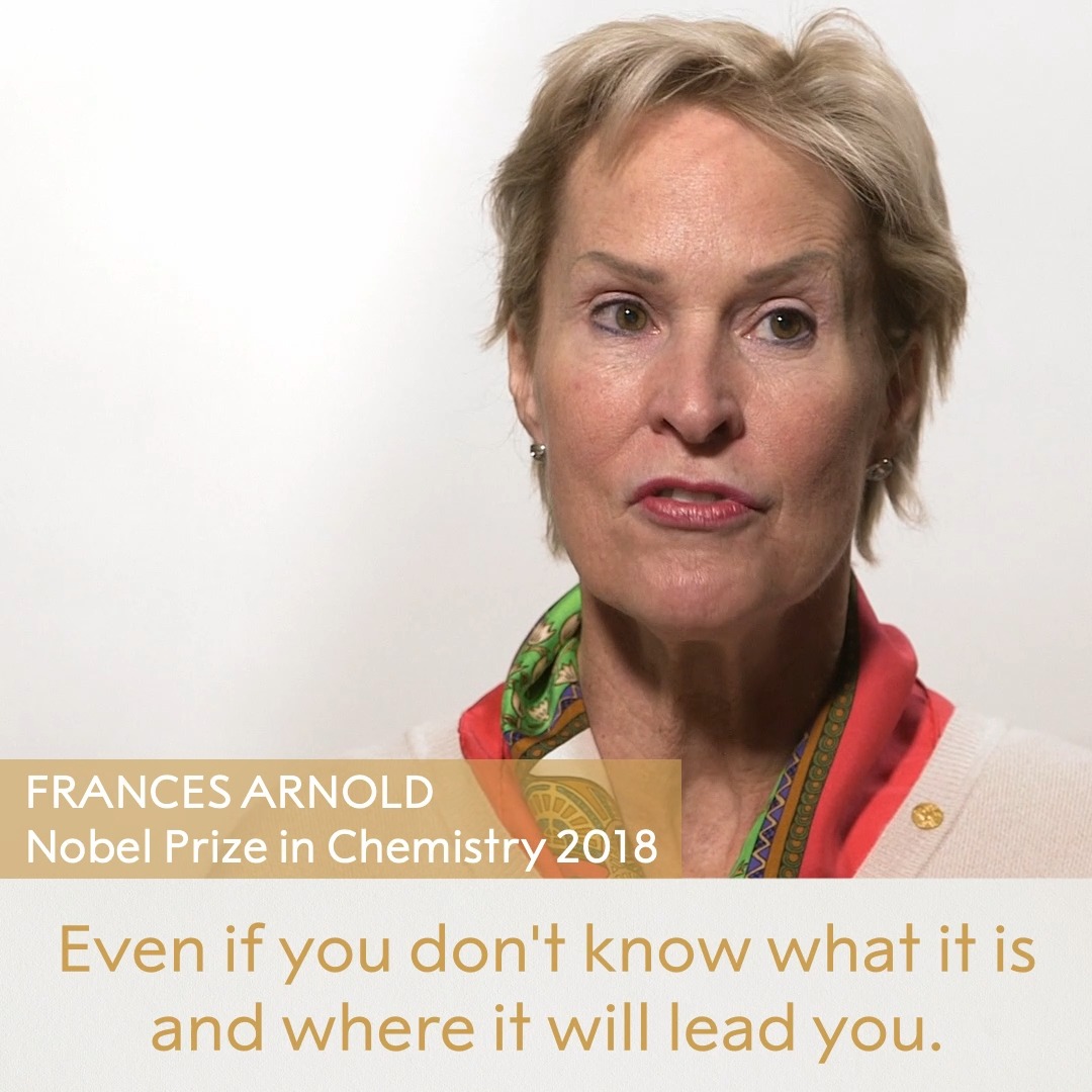 "Do what you love and do what you think you're good at" What is your best tip for success in work and life? #NobelPrize