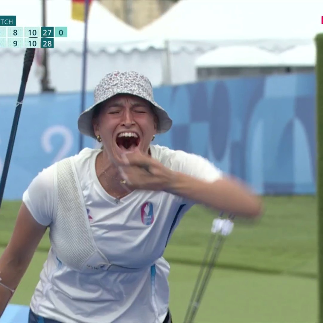 Pas besoin de légende, Lisa Barbelin 🇫🇷 remplit très bien ce rôle toute seule. Sa flèche pour la médaille de bronze, à consommer sans modération : #Paris2024, ça se passe sur Eurosport via Max, Canal+ et nos autres partenaires