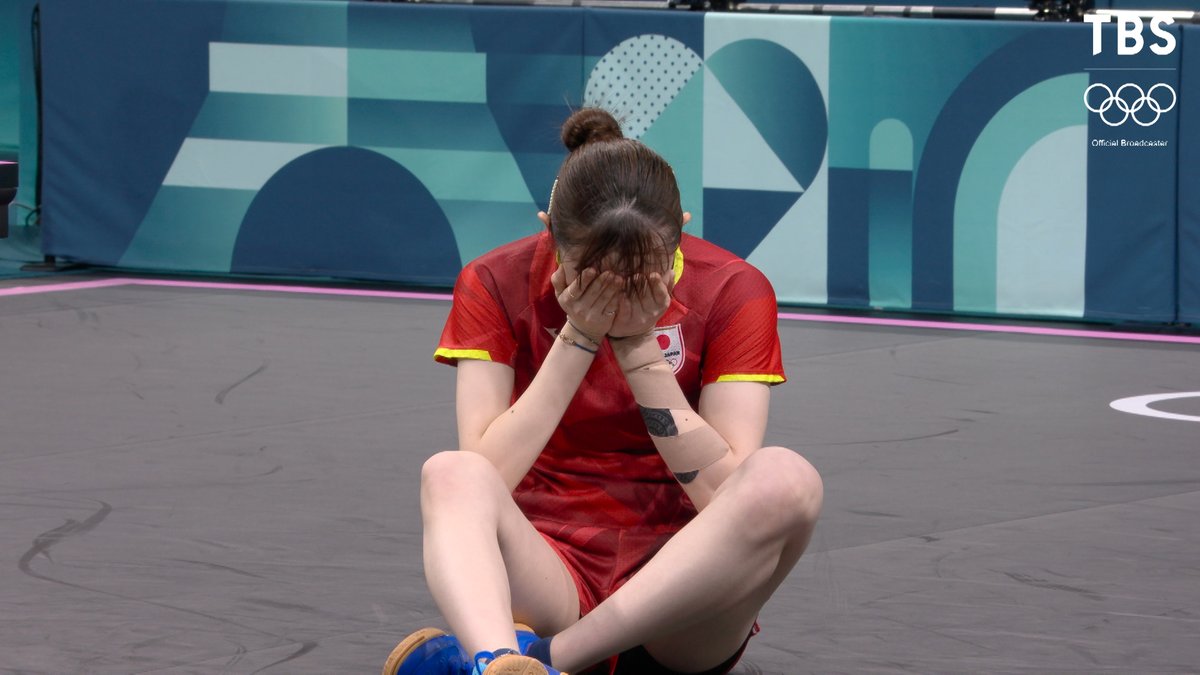 【🥉】パリ五輪・卓球女子シングルス、早田ひなが涙の銅メダル！利き腕の痛みを抱えて奮闘、日本勢2大会連続の表彰台