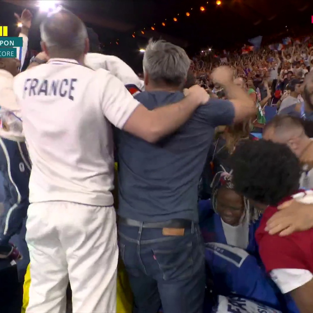 ๐ซ๐ท LA FRANCE EST ๐๐๐๐๐๐๐๐๐๐ ๐๐๐๐๐๐๐๐๐ par รฉquipes mixtes ! ๐๐คโค๏ธ Teddy Riner remporte le dernier combat ! 4-3 ! Quelle remontada ๐๐ ๐๐ ๐๐๐ ! ๐๐คฉ๐
#Paris2024, ร suivre en intรฉgralitรฉ sur Eurosport via Max, Canal+ et nos autres partenaires