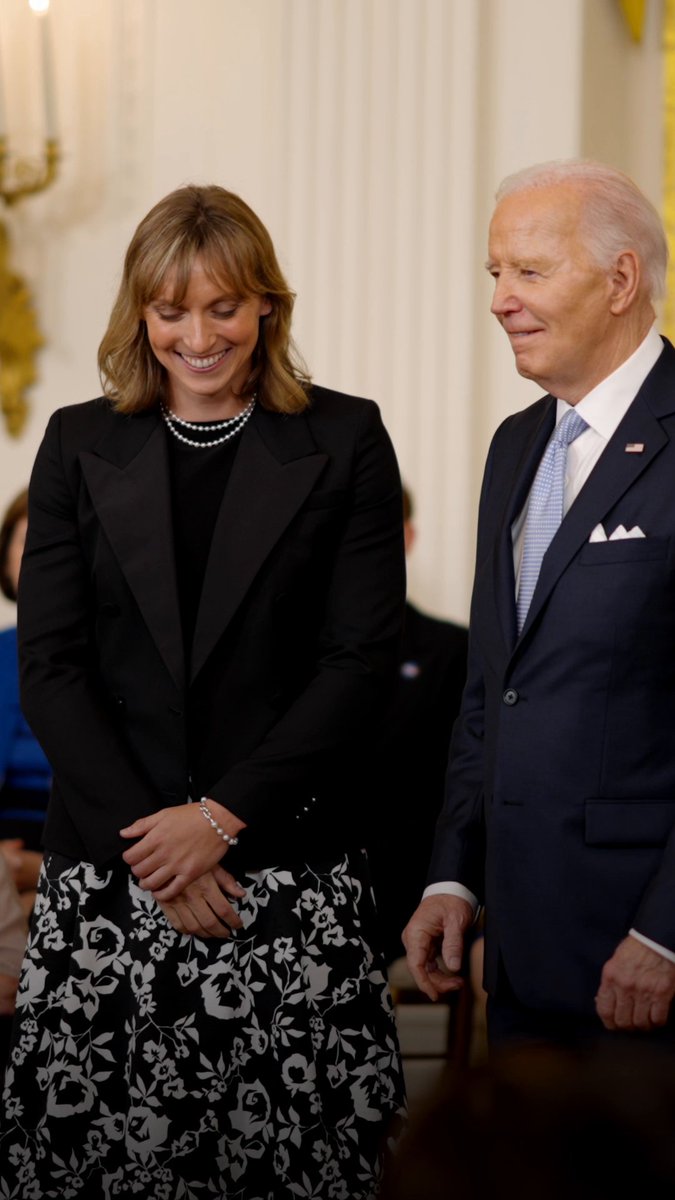The most decorated female U.S. Olympian ever. The Biden-Harris Administration is so proud of you, @KatieLedecky.