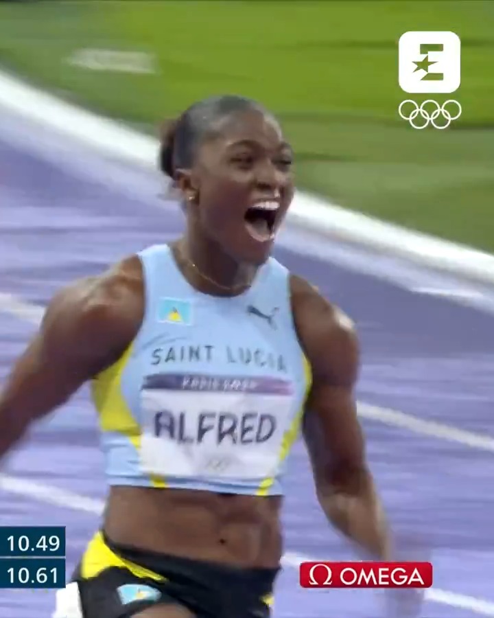ĹWIÄTA ĹUCJO, đđ đđ đđđđâ đ Reprezentantka Saint Lucia 23-letnia Julien Alfred najszybszÄ
sprinterkÄ
#Paris2024â đąđ¨đĽ #Paris2024 #HomeOfTheOlympics