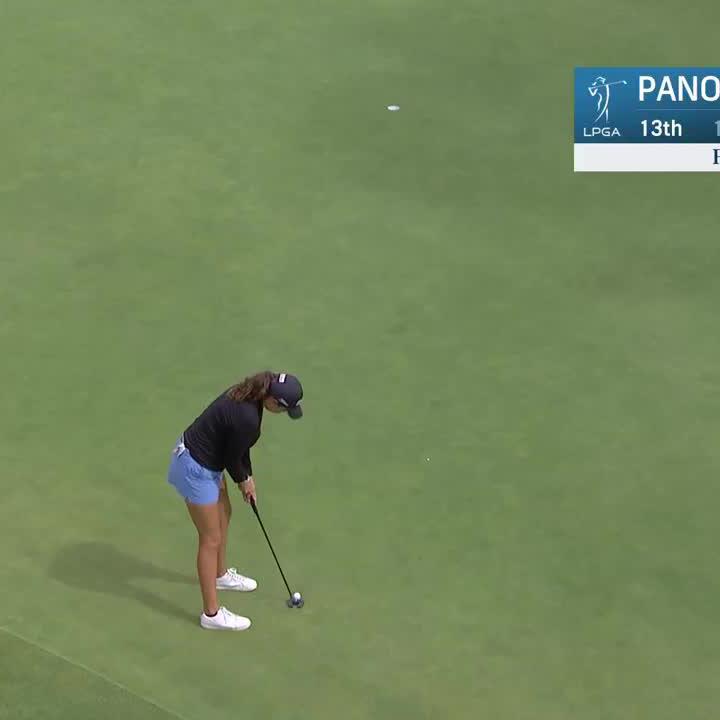 It's official, alexa pano is unstoppable today 🤩 She's just one back of the lead with plenty of holes to go 😳