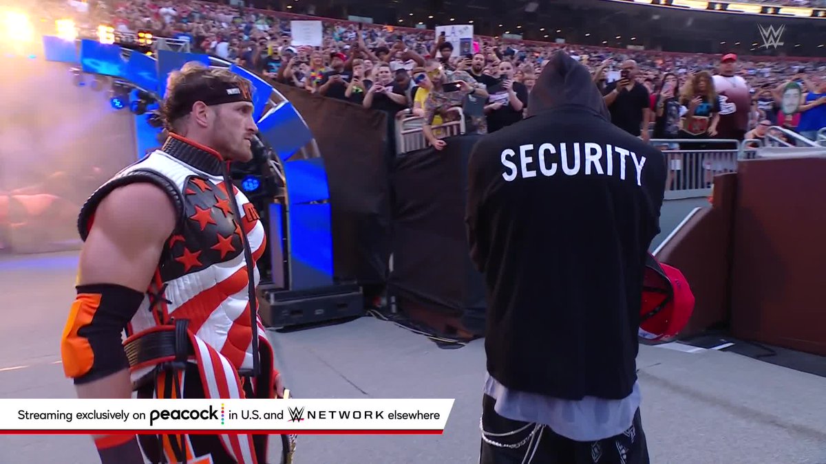 #USChampion Logan Paul has arrived at #SummerSlam with blonde don!