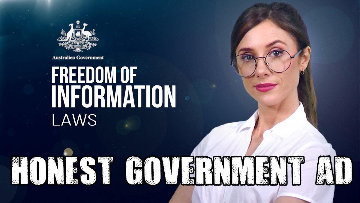 The Government has made an ad about our FOI (Freedom of Information) laws, and it’s surprisingly honest and informative! 🙏 We're on patreon: