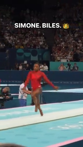 Simone Biles’ vaults in slow motion. 🤯 #ParisOlympics