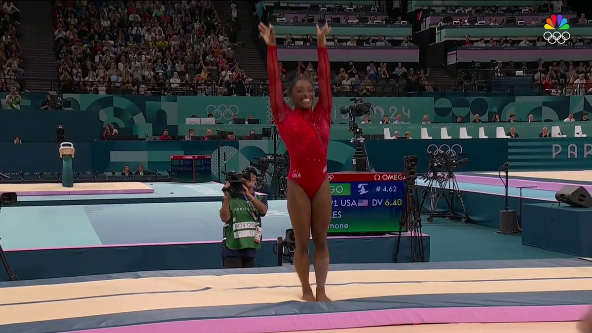 Simone Biles becomes the #ParisOlympics vault champion to secure her SEVENTH career Olympic gold medal. 🥇 📺 NBC and Peacock