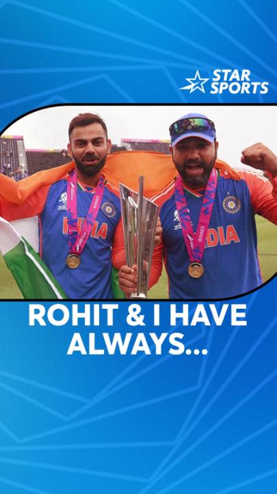Virat Kohli talking about the friendship with Rohit Sharma. 🇮🇳 - The two Ultimates of Modern Era...!!!