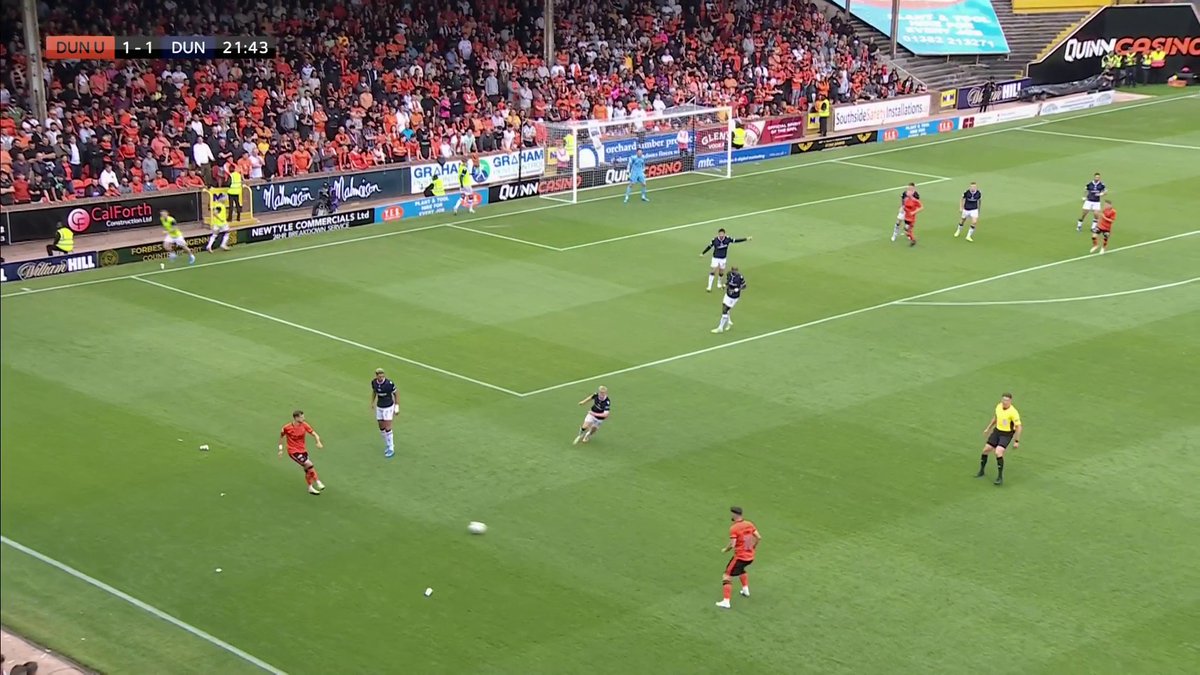 😮💨 "I'm going to need a wee lie down in a minute!" Miller Thomson restores Dundee United's advantage in an end-to-end derby ⤵️