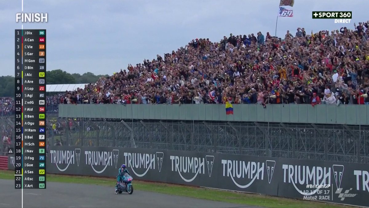 Victoire à domicile pour Jack Dixon en #Moto2 🥳🇬🇧 #BritishGP