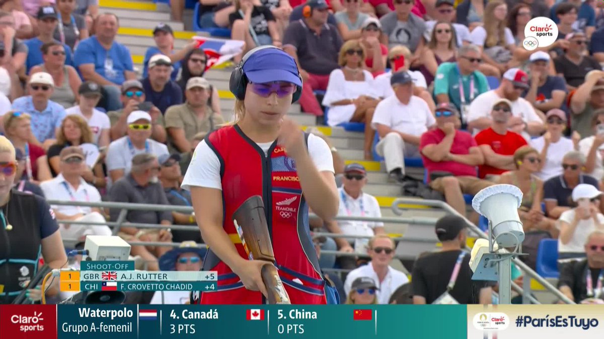 ¡Felicidades Chile 🇨🇱🎇! Felicitamos a nuestros hermanos chilenos 🇨🇱 por su medalla de oro🥇 de Francisca Crovetto en el Skeet Femenil 🔫 Primera medalla desde Beijing 2008 🇨🇳 y primer oro desde Atenas 2004 🇬🇷