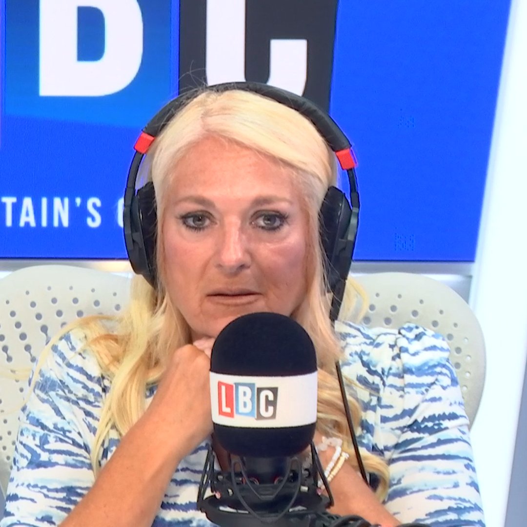 "You are NOT doing that in my name." Caller Abigail is incensed as she calls out the likes of Tommy Robinson and Nigel Farage, eventually breaking down in tears as she tells Vanessa Feltz that she 'wants thousands of immigrants instead of this lot'.