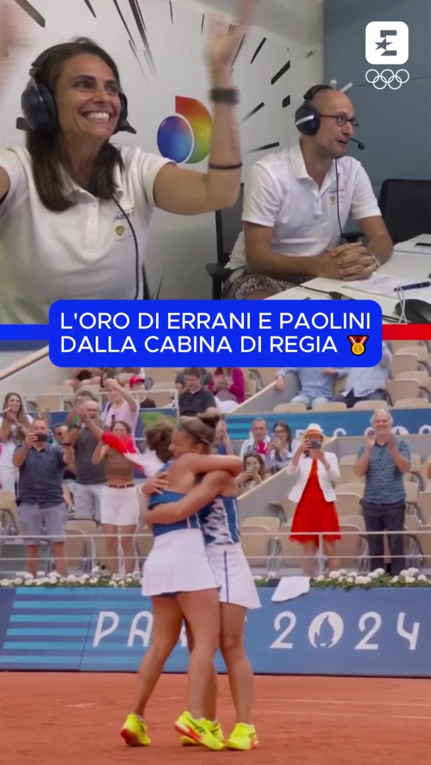 Un momento emozionante davvero per tutti. 🤧🤧🤧 #HomeOfTheOlympics #Paris2024 #Tennis #Olympics #Errani #Paolini Roberta Vinci Simone Eterno