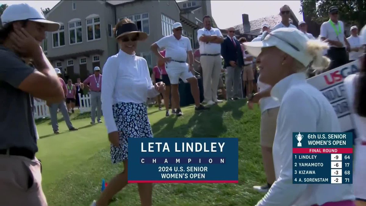 Officially official! 🏆 Leta Lindley with one of the best Sunday performances you'll ever see, a bogey-free 64 at Fox Chapel.